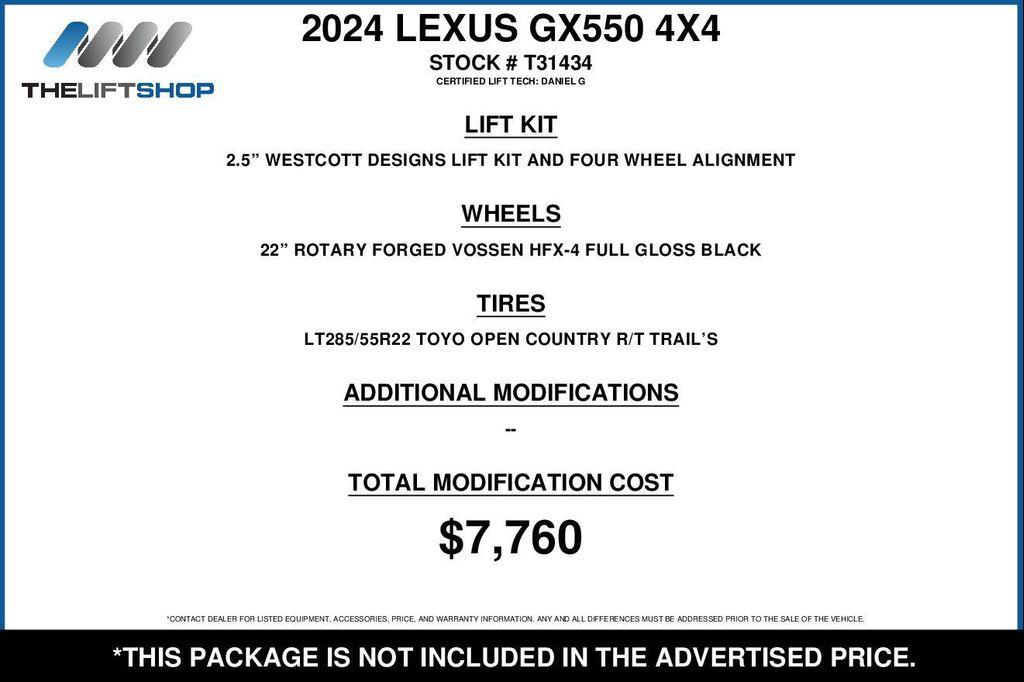 used 2025 Lexus GX 550 car, priced at $98,990