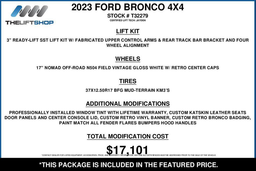 used 2023 Ford Bronco car, priced at $69,891