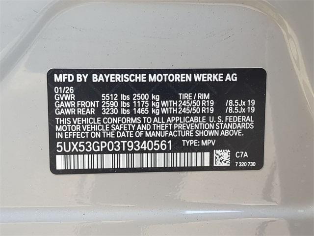 new 2026 BMW X3 car, priced at $55,750