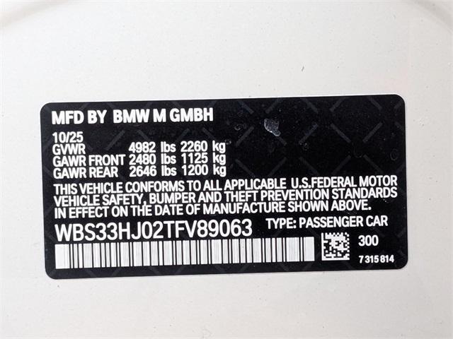 new 2026 BMW M3 car, priced at $93,425