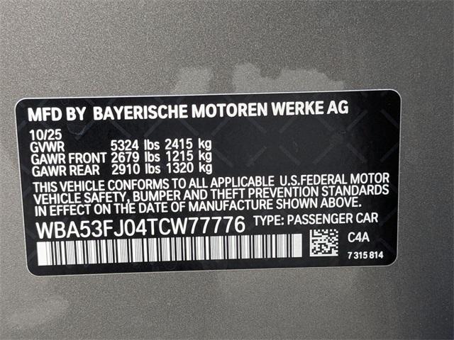 new 2026 BMW 530 car, priced at $71,875