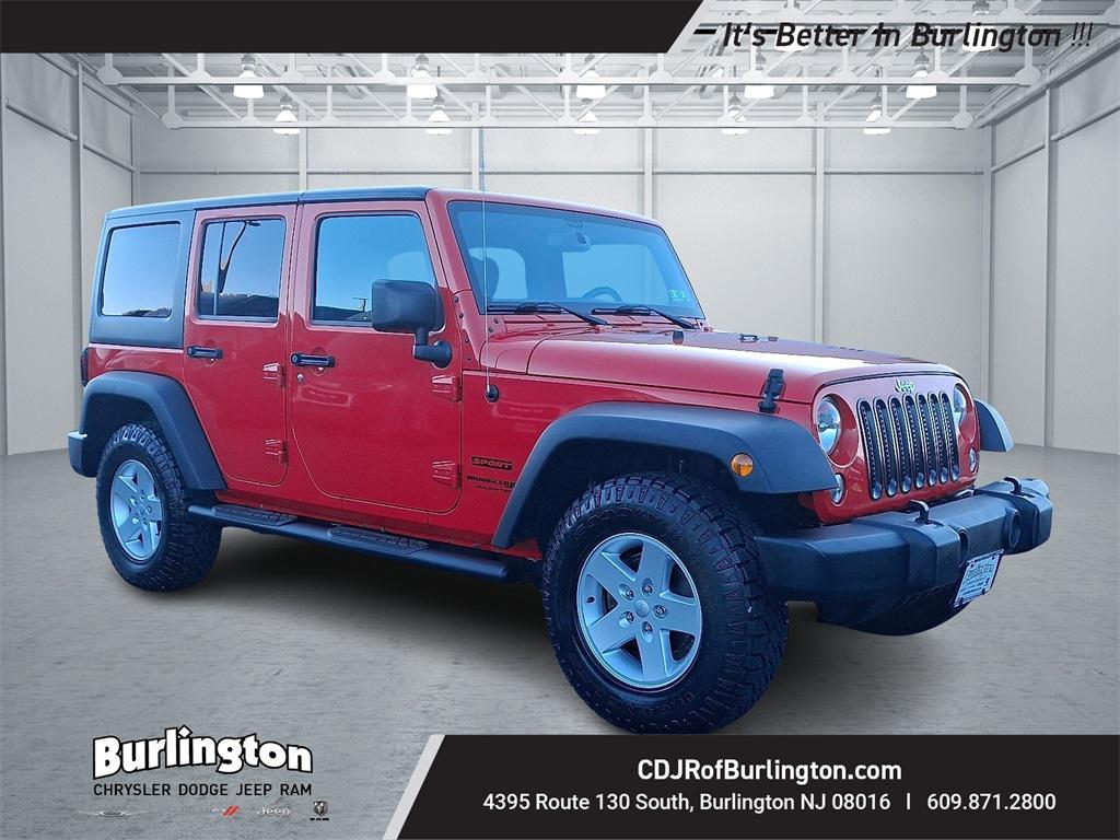 used 2018 Jeep Wrangler JK Unlimited car, priced at $21,000