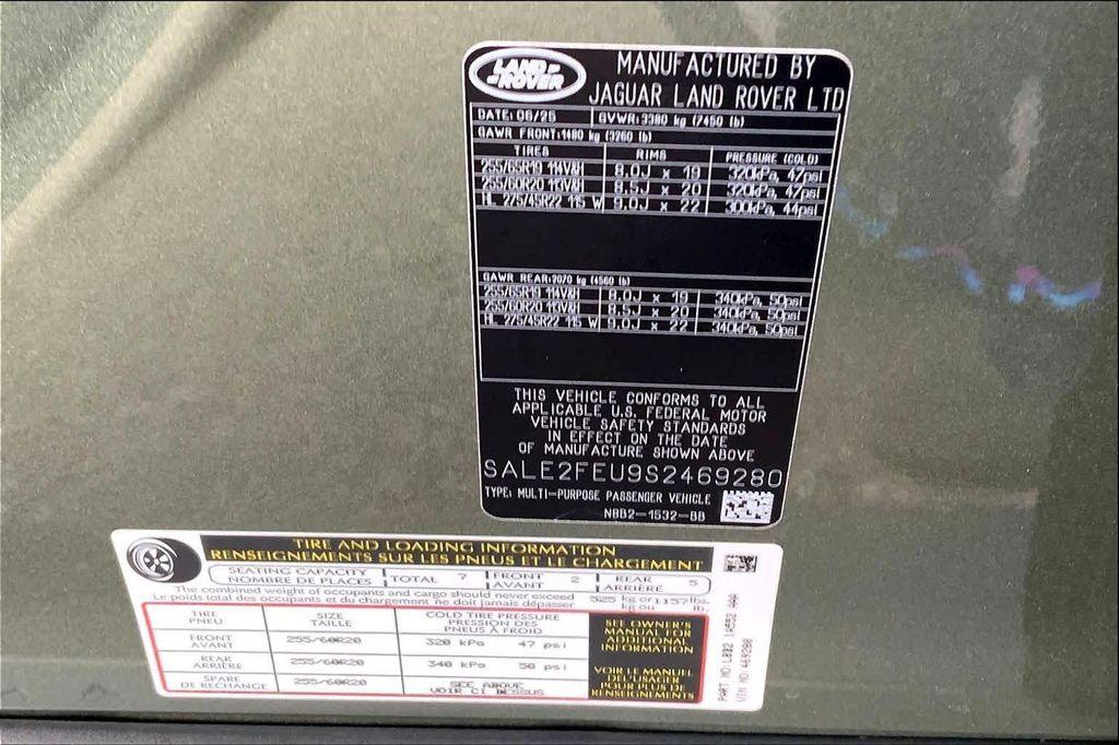 new 2025 Land Rover Defender car, priced at $96,800