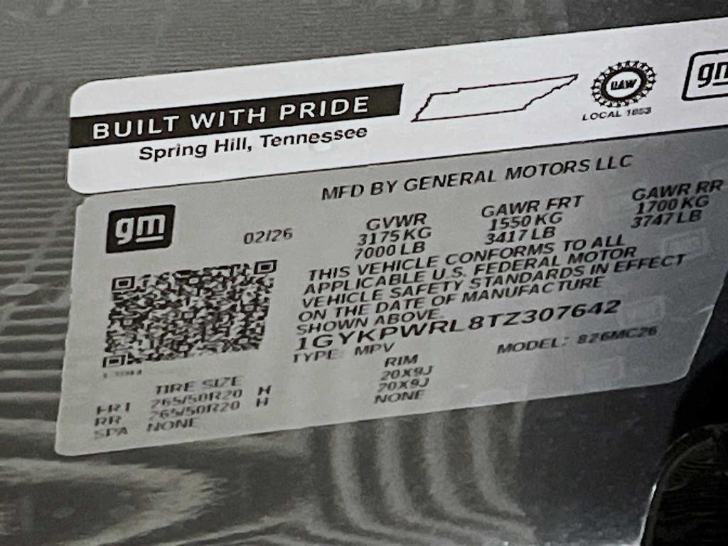 new 2026 Cadillac LYRIQ car, priced at $70,515