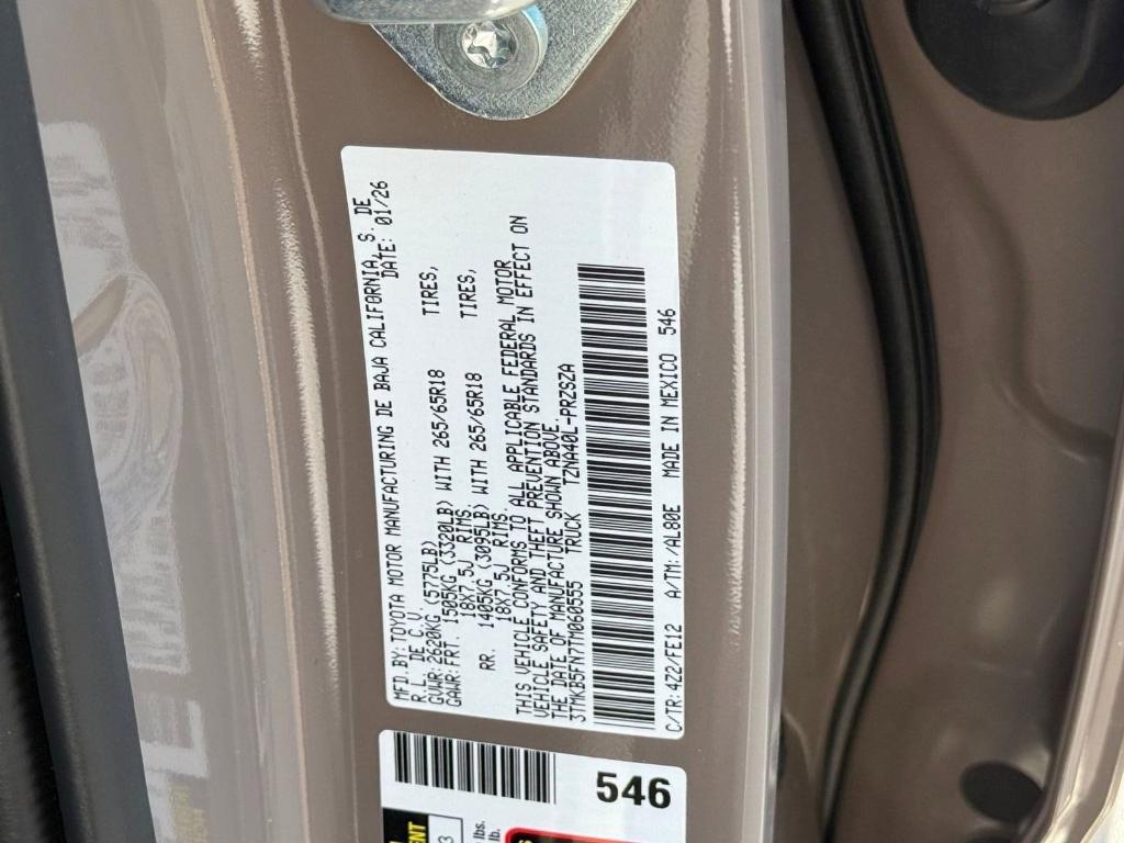 new 2026 Toyota Tacoma car, priced at $40,958