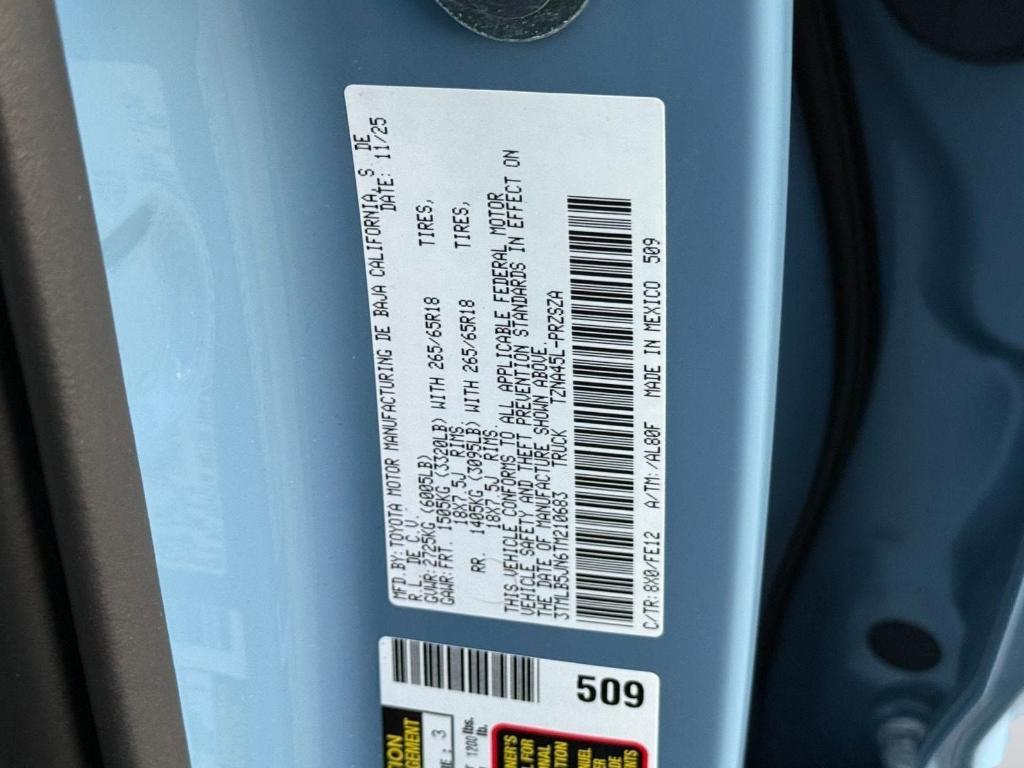 new 2026 Toyota Tacoma car, priced at $45,728