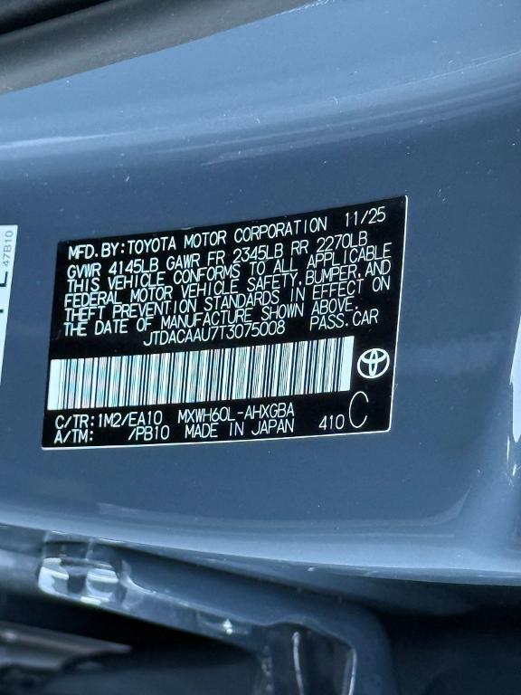 new 2026 Toyota Prius car, priced at $32,901