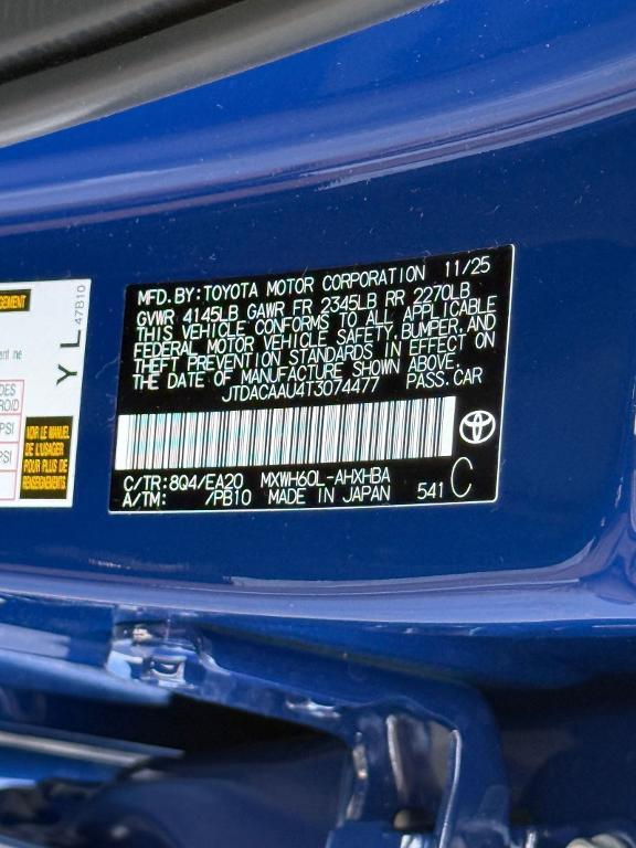 new 2026 Toyota Prius car, priced at $36,331