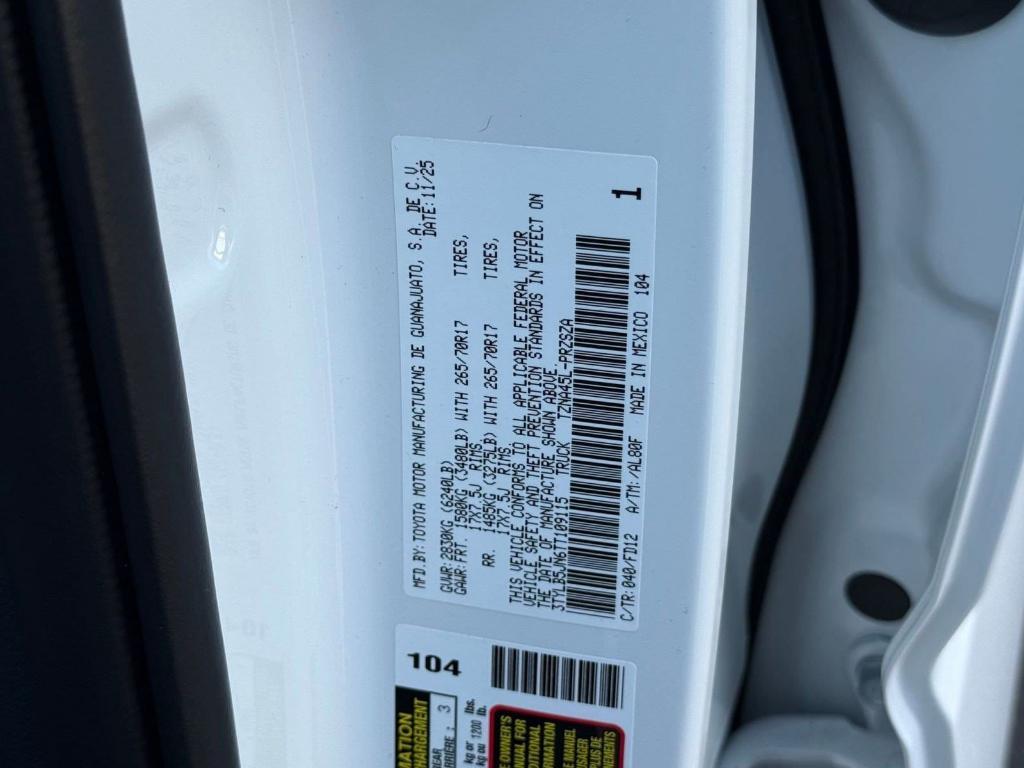 new 2026 Toyota Tacoma car, priced at $48,564