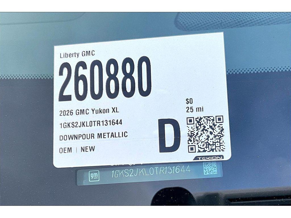 new 2026 GMC Yukon XL car, priced at $92,435