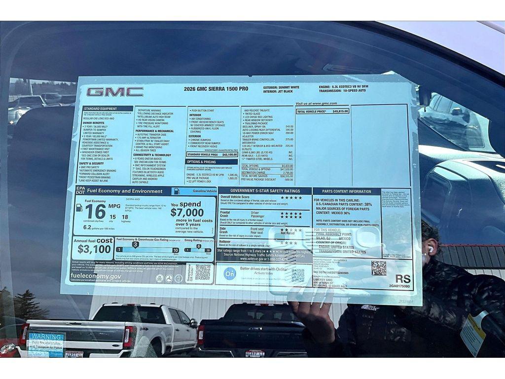 new 2026 GMC Sierra 1500 car, priced at $44,815