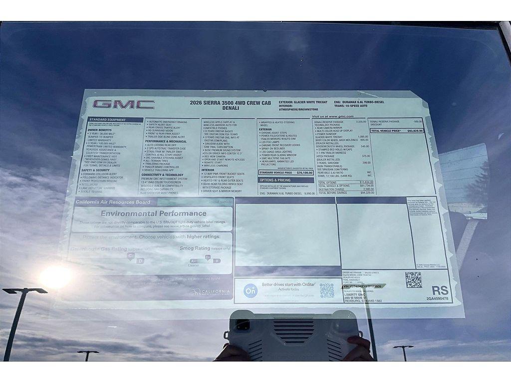 new 2026 GMC Sierra 3500 car, priced at $88,829