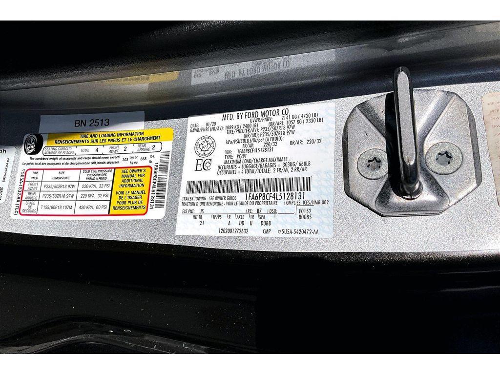 used 2020 Ford Mustang car, priced at $32,995