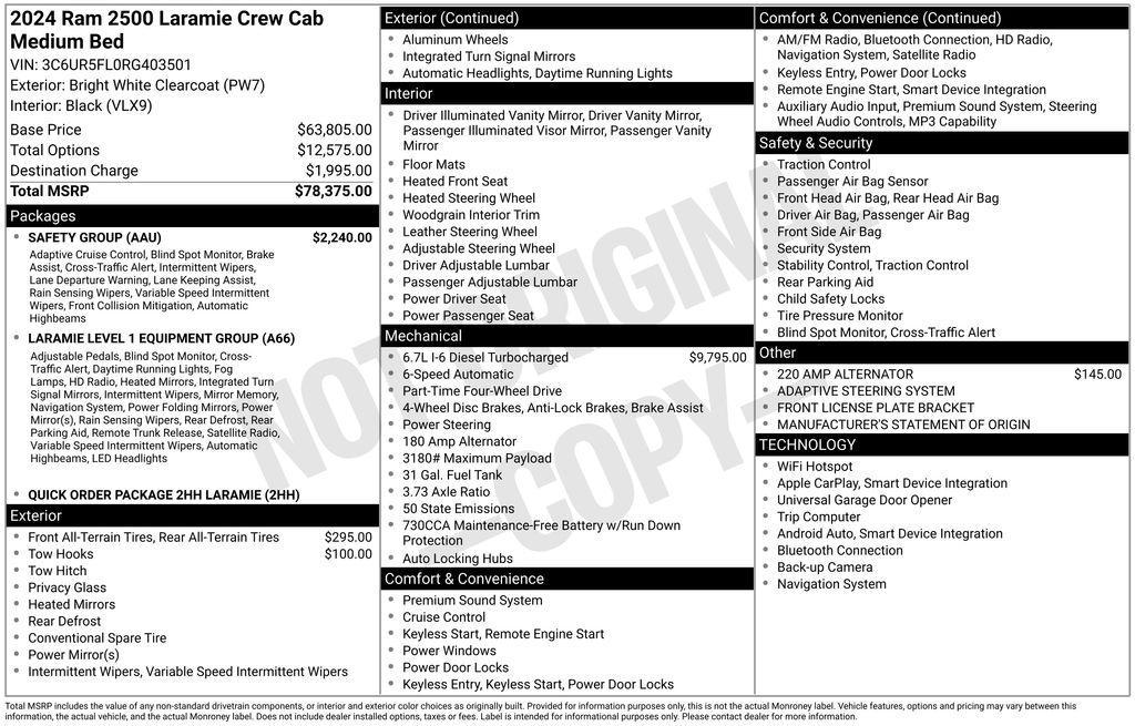 used 2024 Ram 2500 car, priced at $57,995