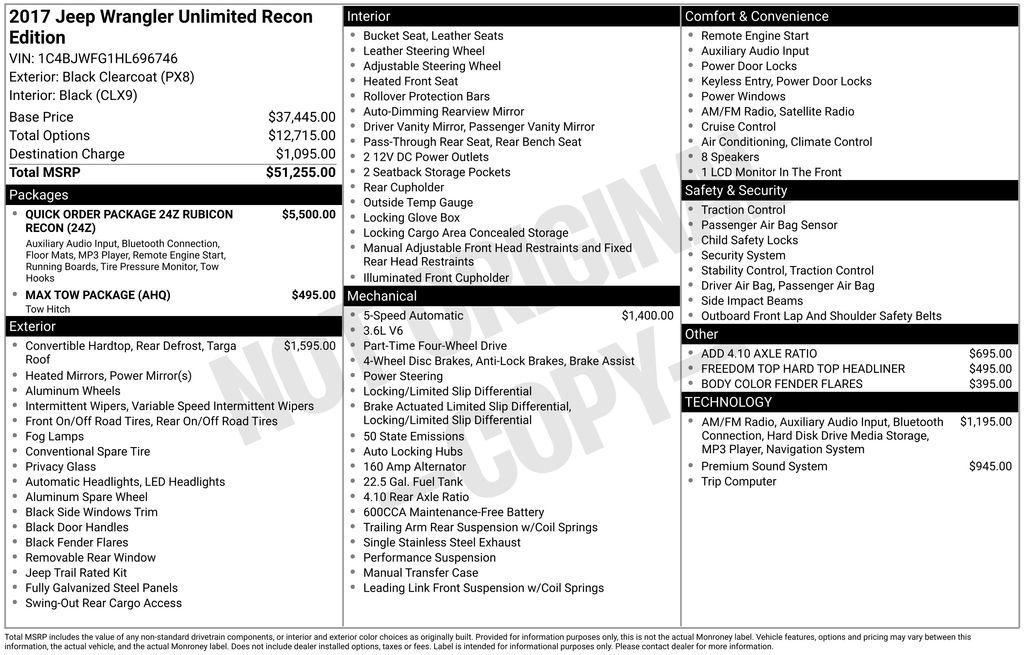 used 2017 Jeep Wrangler Unlimited car, priced at $22,900