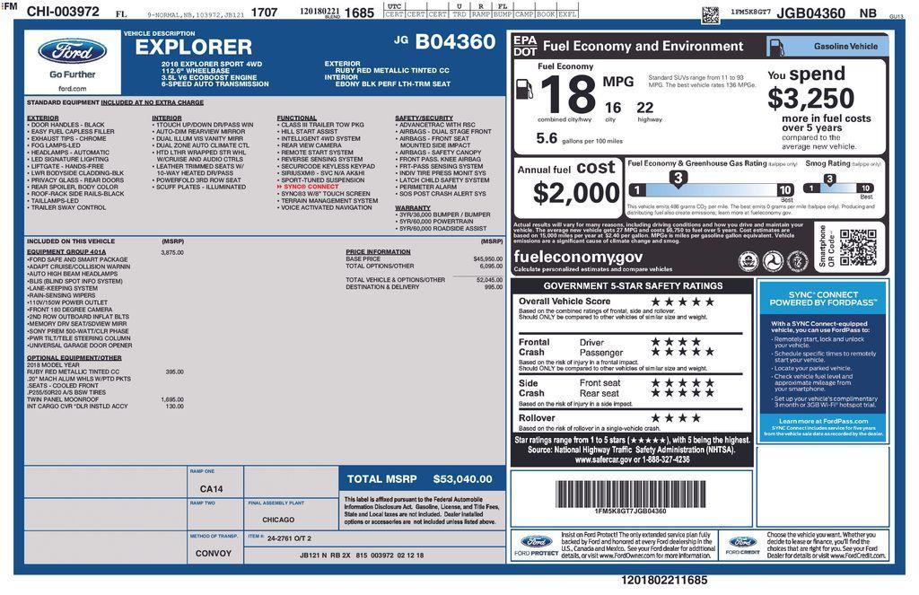 used 2018 Ford Explorer car, priced at $21,123