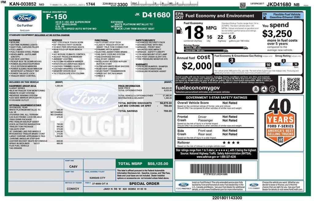 used 2018 Ford F-150 car, priced at $28,395