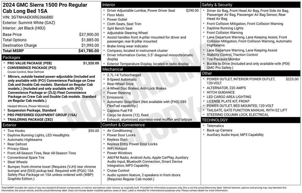 used 2024 GMC Sierra 1500 car, priced at $26,500