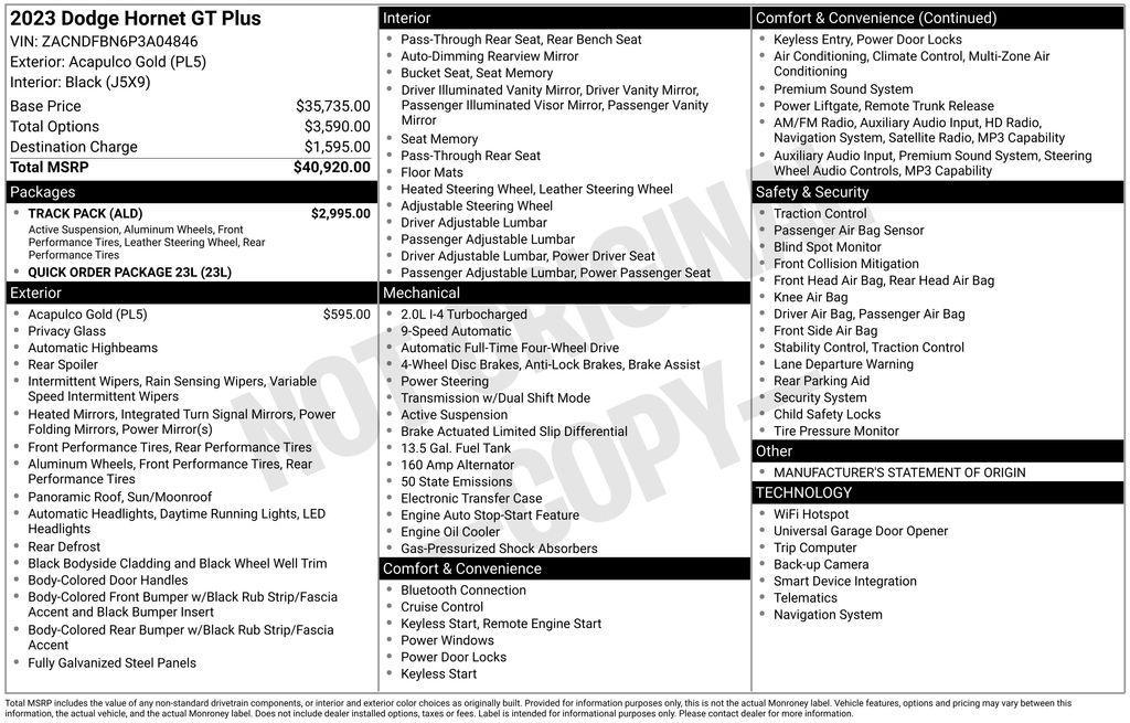 used 2023 Dodge Hornet car, priced at $21,990