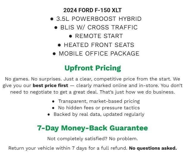 used 2024 Ford F-150 car, priced at $43,676