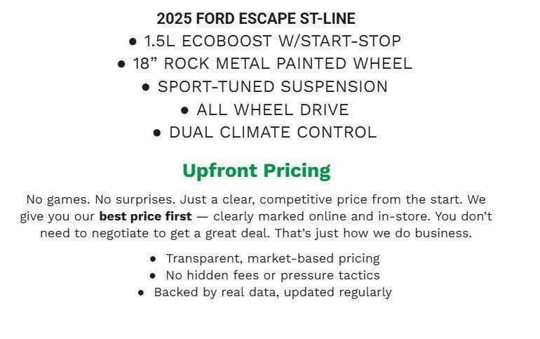 used 2025 Ford Escape car, priced at $25,000