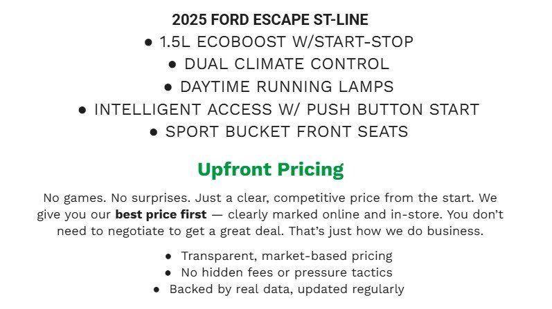 used 2025 Ford Escape car, priced at $24,833