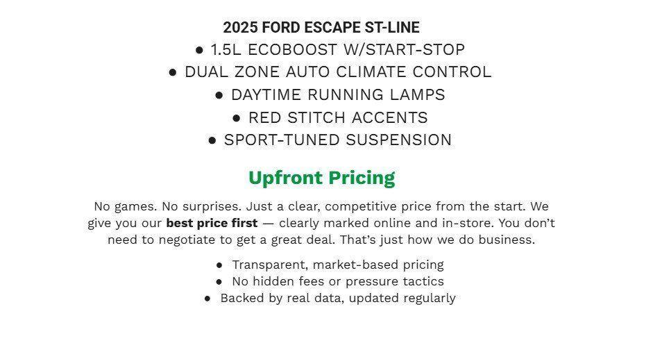 used 2025 Ford Escape car, priced at $25,225