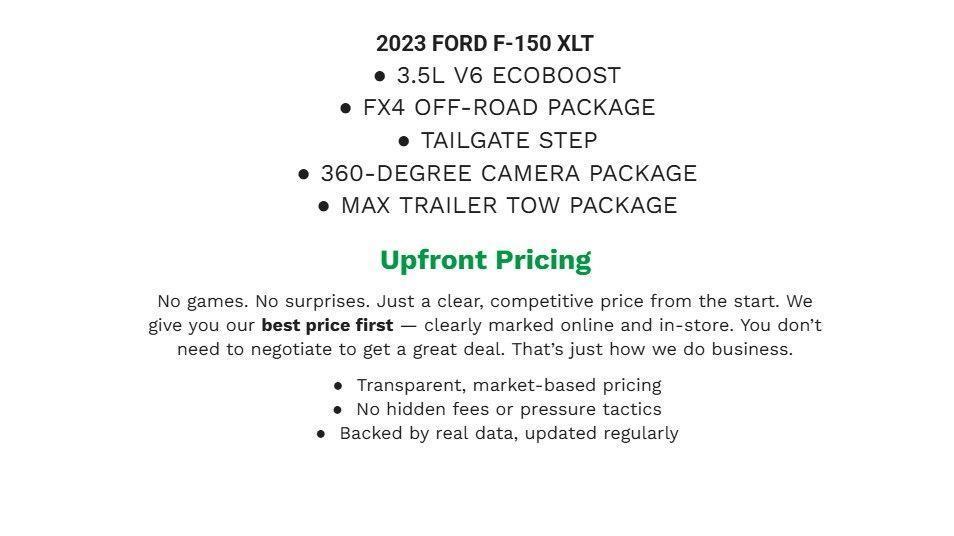used 2023 Ford F-150 car, priced at $41,741