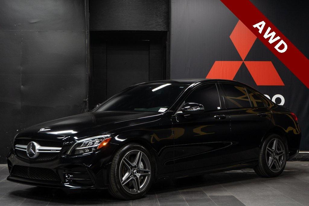 used 2021 Mercedes-Benz AMG C 43 car, priced at $34,579