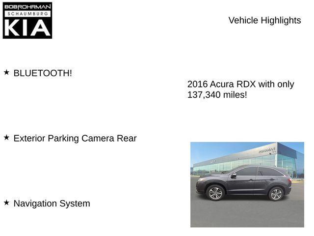 used 2016 Acura RDX car, priced at $13,100