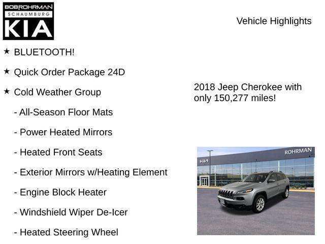 used 2018 Jeep Cherokee car, priced at $10,485