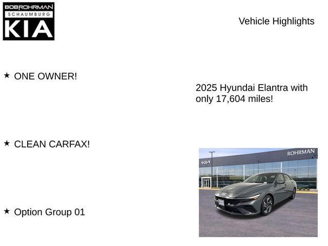 used 2025 Hyundai Elantra car, priced at $20,593
