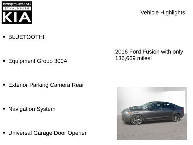 used 2016 Ford Fusion car, priced at $7,998