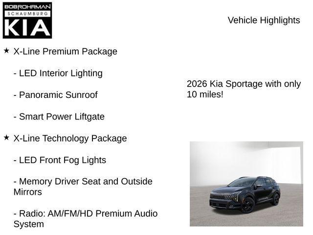 new 2026 Kia Sportage car, priced at $38,865