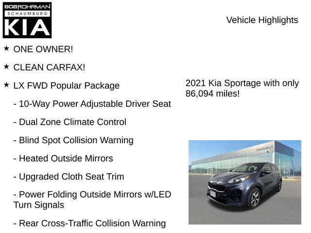 used 2021 Kia Sportage car, priced at $13,999