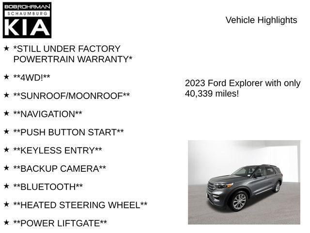 used 2023 Ford Explorer car, priced at $28,437