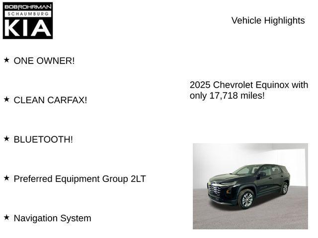used 2025 Chevrolet Equinox car, priced at $24,300