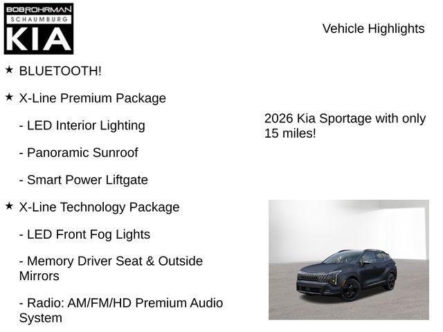 new 2026 Kia Sportage car, priced at $38,131