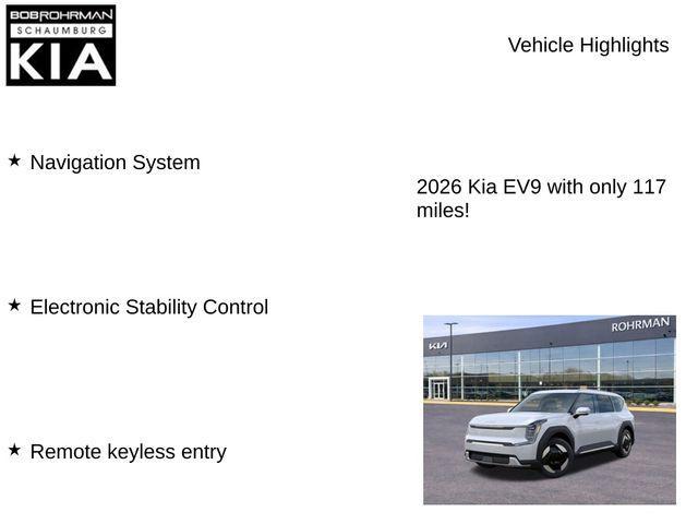 new 2026 Kia EV9 car, priced at $66,315