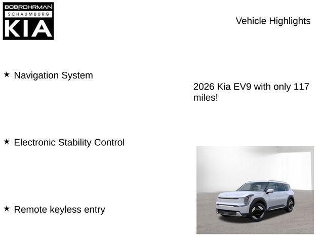 new 2026 Kia EV9 car, priced at $66,315