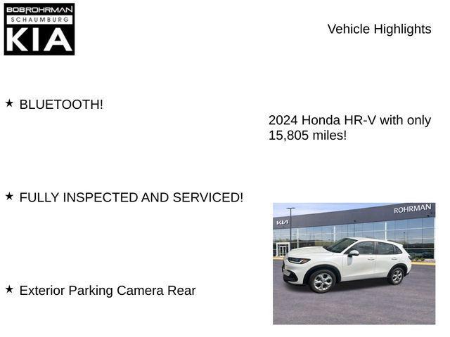 used 2024 Honda HR-V car, priced at $24,626