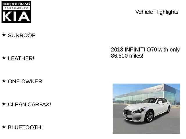 used 2018 INFINITI Q70 car, priced at $15,850