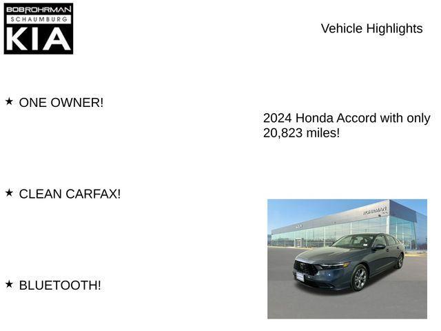 used 2024 Honda Accord car, priced at $24,898