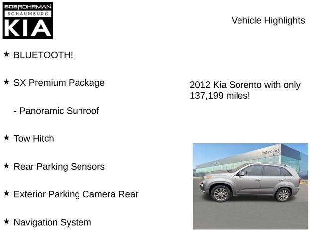 used 2012 Kia Sorento car, priced at $6,235