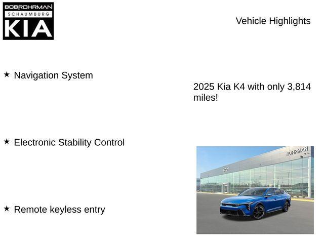 new 2025 Kia K4 car, priced at $27,245