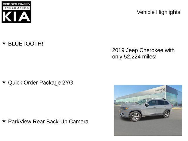 used 2019 Jeep Cherokee car, priced at $17,732