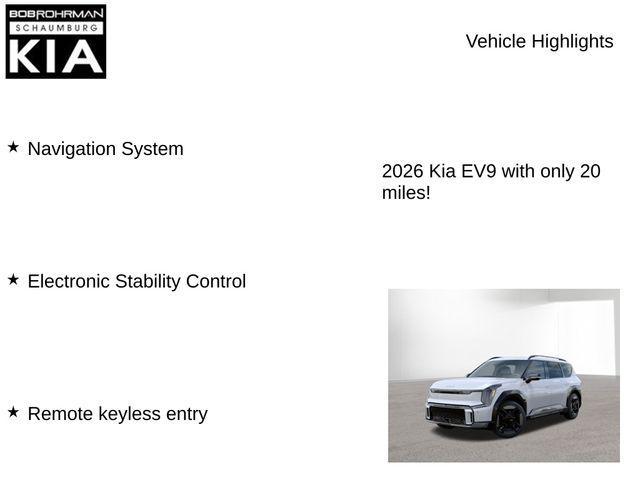 new 2026 Kia EV9 car, priced at $77,700