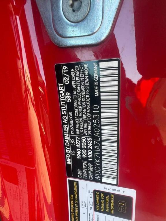 used 2020 Mercedes-Benz AMG GT car, priced at $69,999