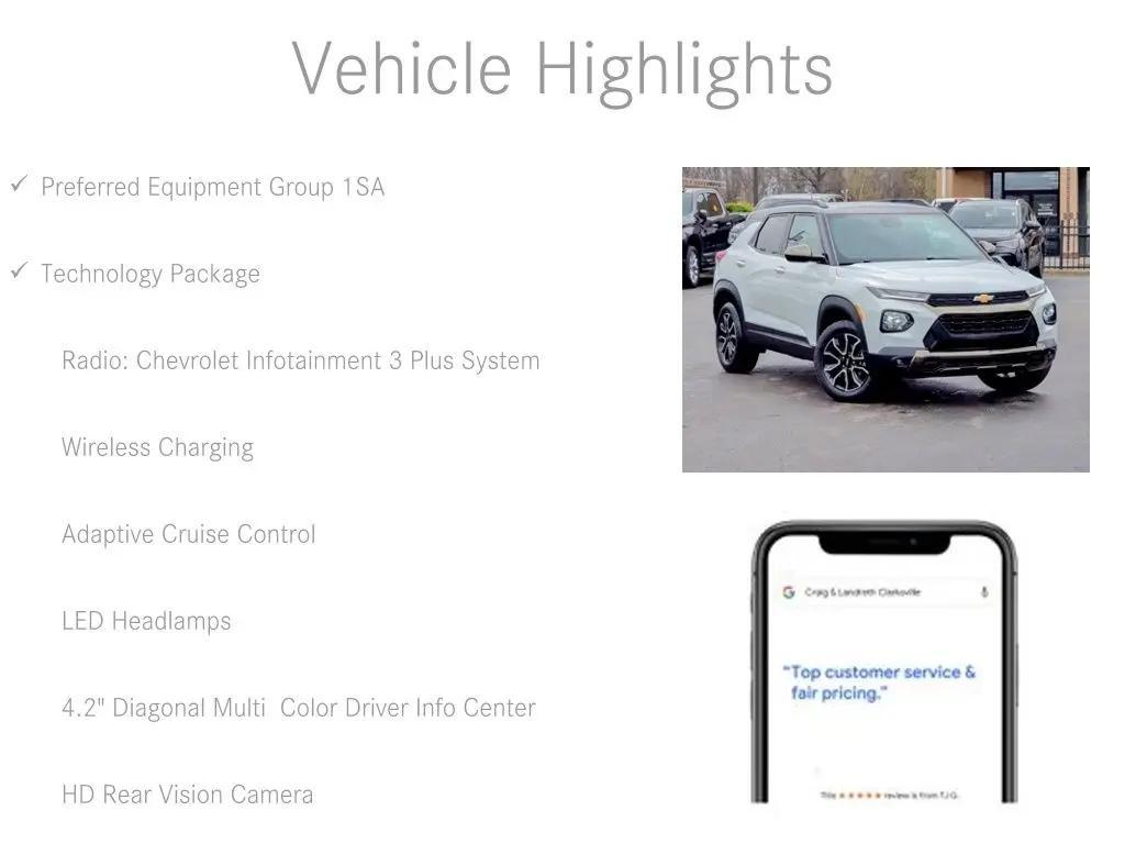 used 2021 Chevrolet TrailBlazer car, priced at $22,500