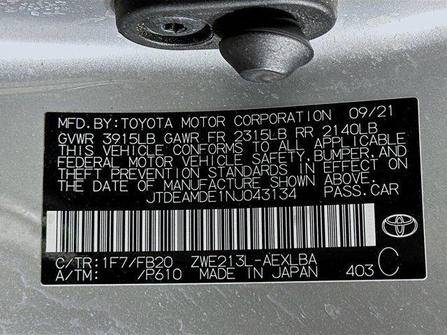 2022 Classic Silver Metallic Toyota Corolla Hybrid